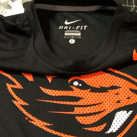 NIKE DRI-FIT OSU OREGON STATE BEAVERS L/S SHIRT L - Picture 7 of 8